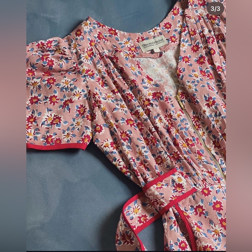LIKE NEW Bliss and Mischief Lena Dress, size 1 in Peachskin